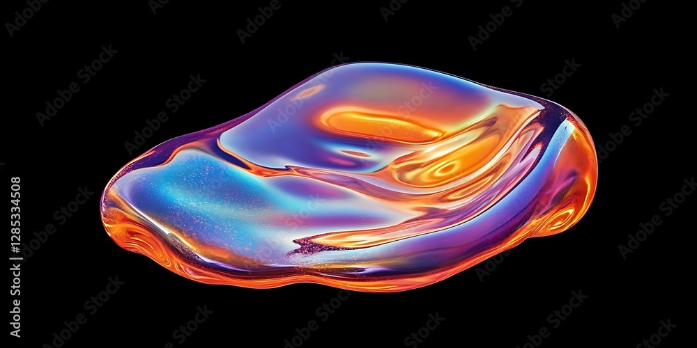 Obraz premium a colorful liquid in the air