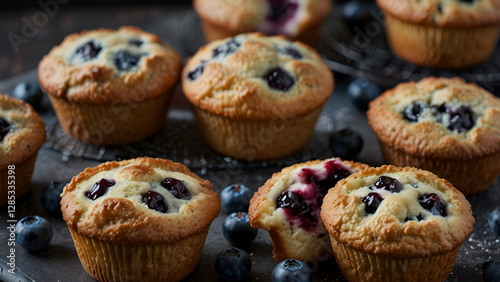 Generative AI Blueberry Muffins