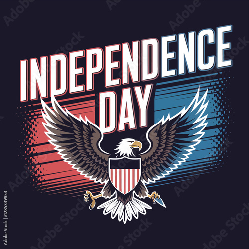 vector T shirt printable design for Independence Day – July 4th Celebrate Freedom, usa flag 
