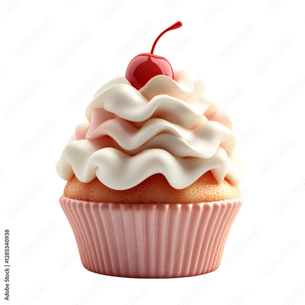 A Fluffy 3D Cartoon Cloud with Rounded Edges and a Sof Isolated on Transparent Background A Fluffy 3D Cartoon Cloud with Rounded Edges and a Sof Isolated on Transparent Background