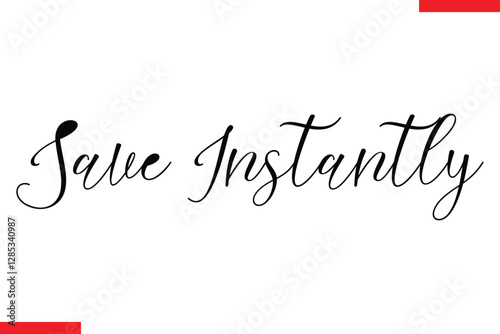 Save Instantly Design sale typography Text