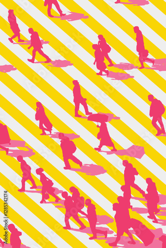 People crossing a crossing