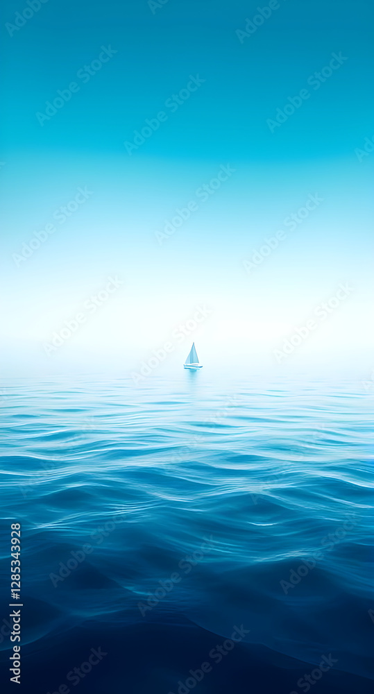 Naklejka premium sailboat on the sea