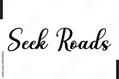 Seek Roads Travel Quote Modern Text Typography