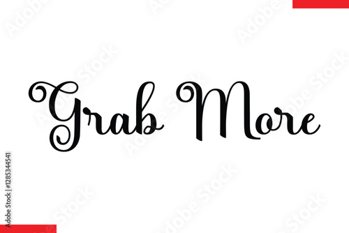 Grab More Design sale typography Text