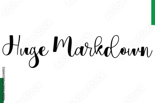 Huge Markdown Best sale saying typography text