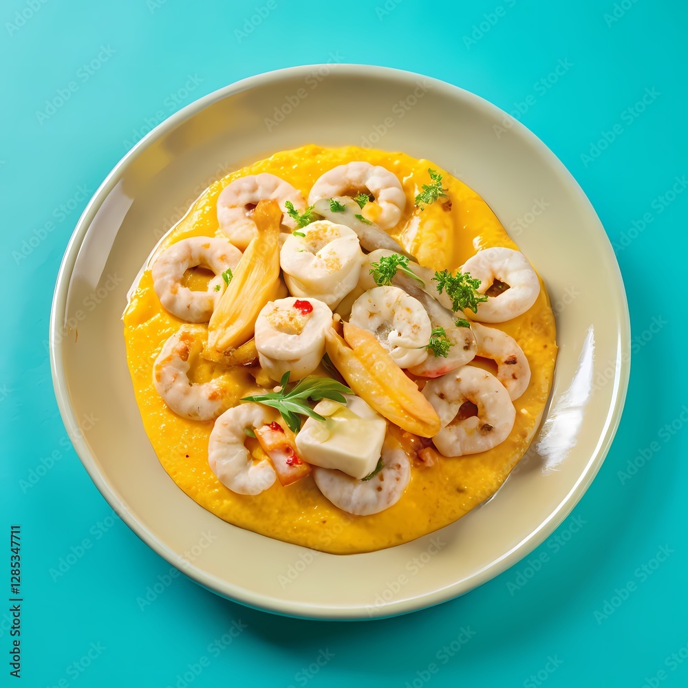 shrimps sauce plate with vegetables shrimps sauce plate with vegetables