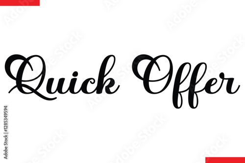 Quick Offer Design sale typography Text