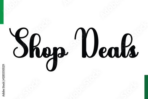  Shop Deals sale text in typography saying
