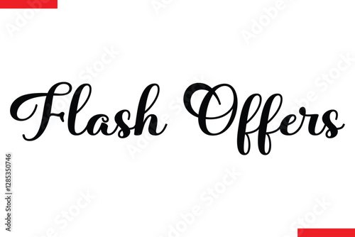 Flash Offers Design sale typography Text