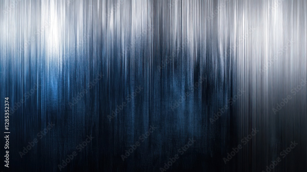 Abstract Blue and Silver Vertical Lines Creating a Calm Mood and Depth Abstract Blue and Silver Vertical Lines Creating a Calm Mood and Depth