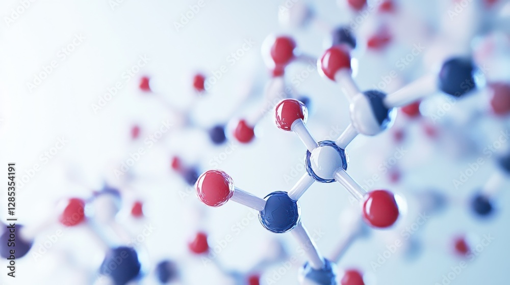 A scientist analyzing lipid molecular structures on a computer screen in a lab. Featuring clarity and precision