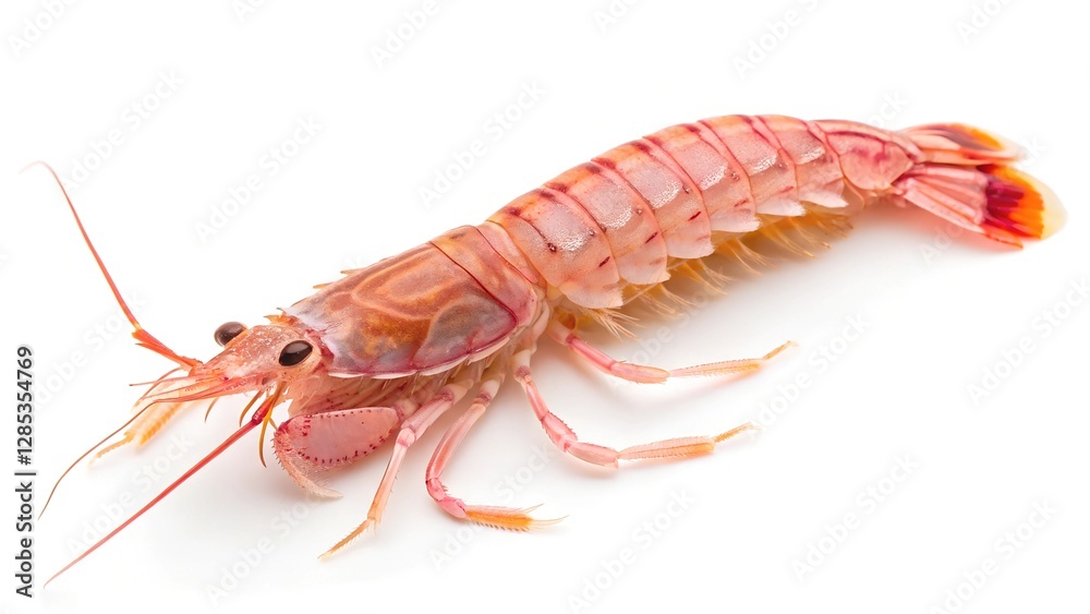 Shrimp Marine Marvel: A captivating image of a shrimp, showcasing its intricate details and vibrant color. This underwater inhabitant is a testament to the beauty and diversity of marine life. 