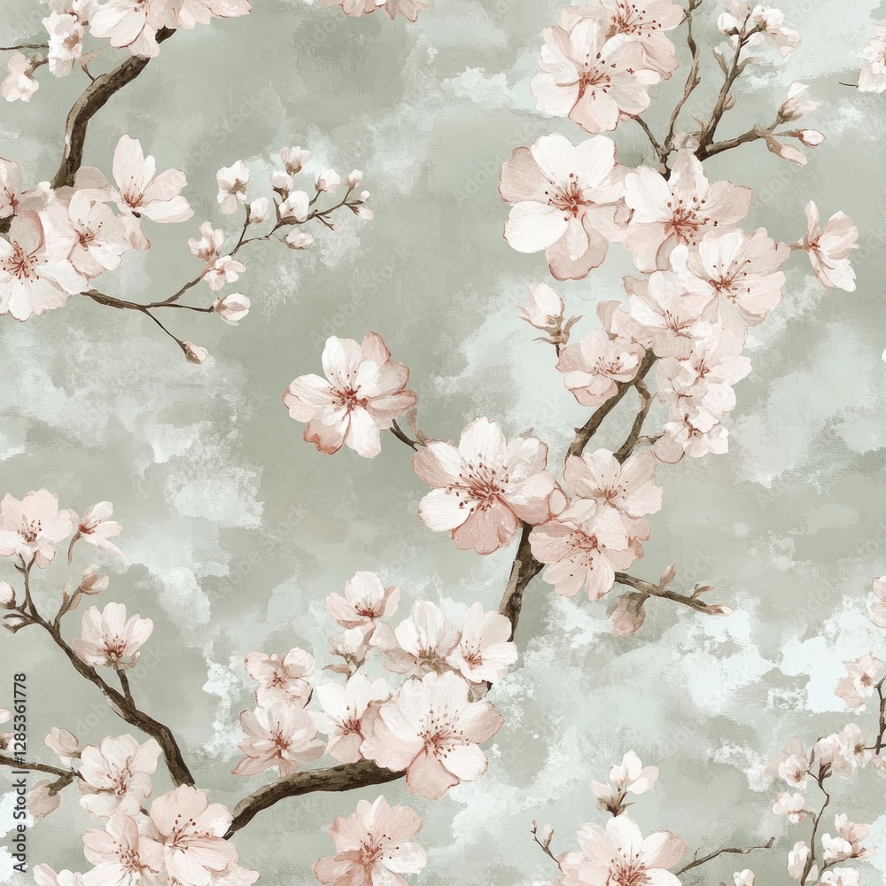 Fototapeta premium Delicate Cherry Blossoms Print