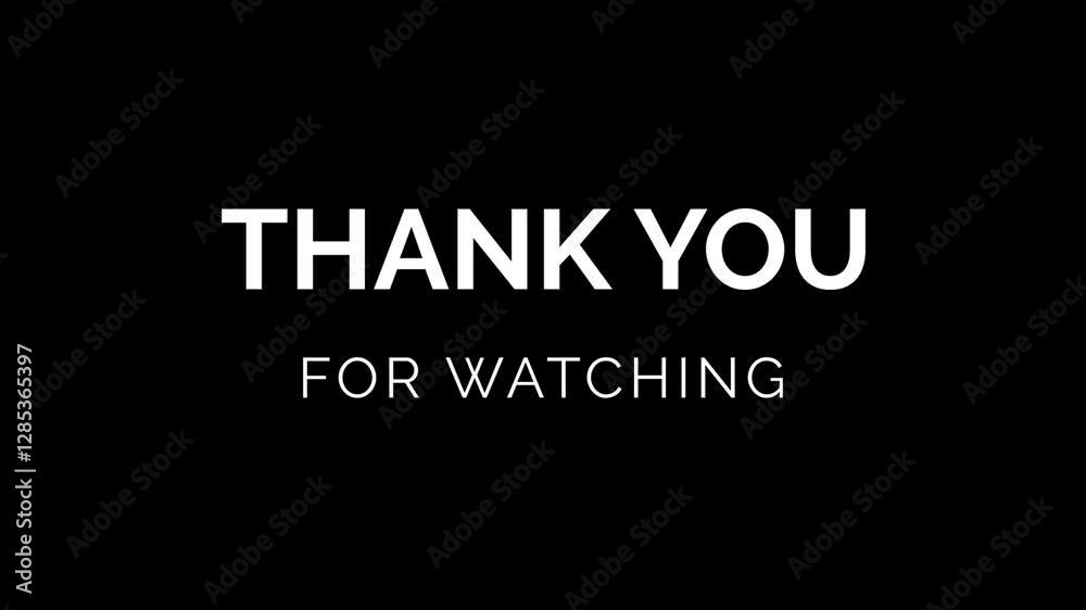 Thanks for watching Text typography animation 4k video Thanks for watching Text typography animation 4k video