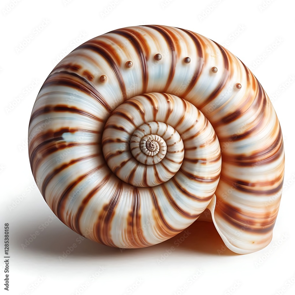 Spiral shell isolated on white Spiral shell isolated on white