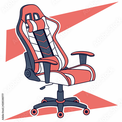 Vector art illustration of gaming chair