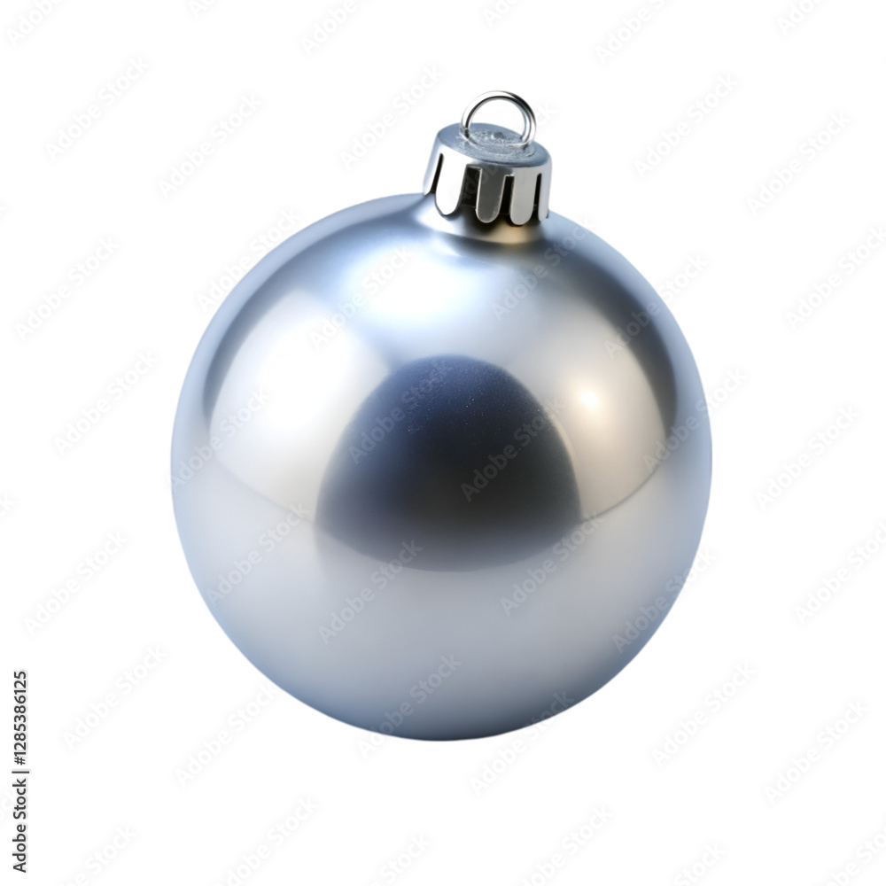 Silver ball isolated on transparent background Silver ball isolated on transparent background