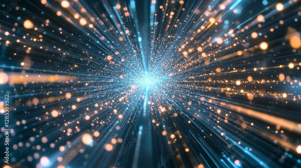 Naklejka premium Dynamic lighting design effect background