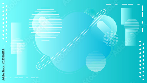 Modern Abstract art color with geometric lines background