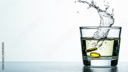 Tablets mixed with water to strengthen the body