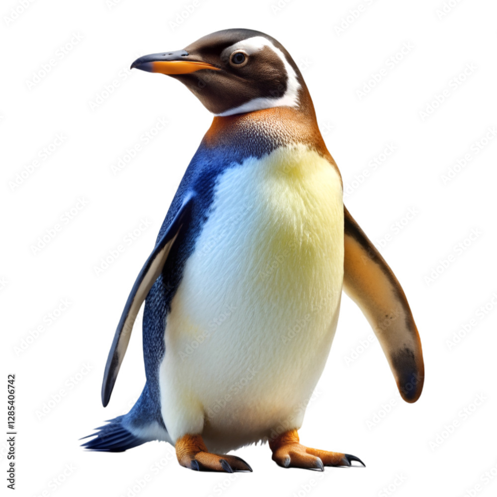 Fototapeta premium Penguin isolated on transparent background