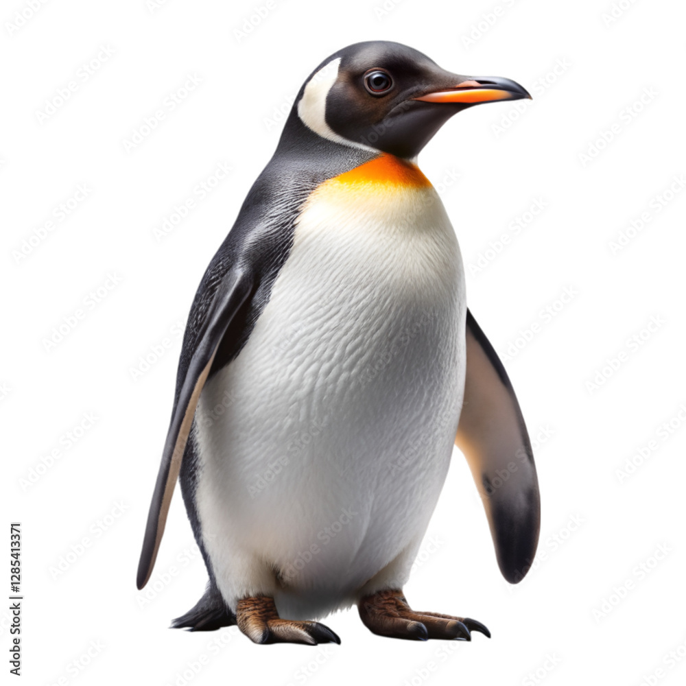 Naklejka premium Penguin isolated on transparent background