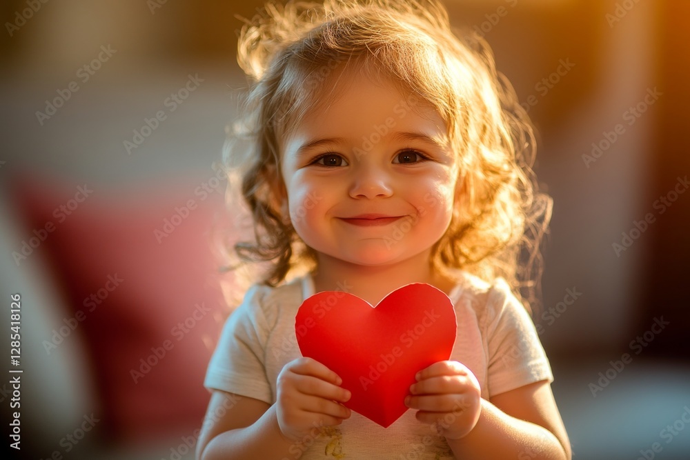 Valentine's day greeting and funny gift. Happy face cute brazilian toddler girl with paper heart in hands. Child with red heart. Funny valentine's kid. Adorable love-themed portrait. Valentine's day greeting and funny gift. Happy face cute brazilian toddler girl with paper heart in hands. Child with red heart. Funny valentine's kid. Adorable love-themed portrait.