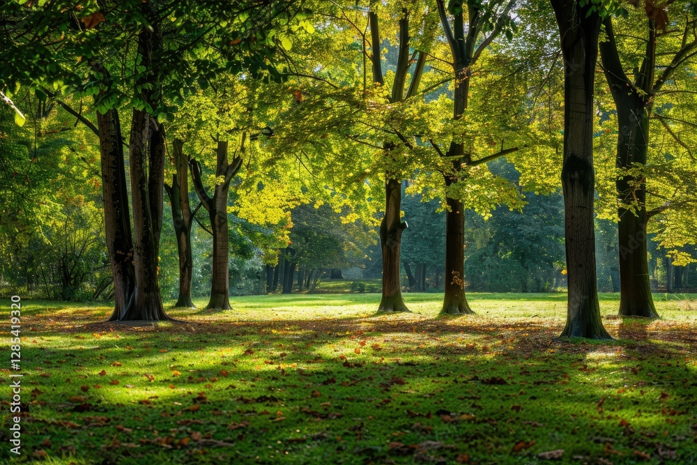High Quality Visual of Scenics View of Trees in the Park High Quality Visual of Scenics View of Trees in the Park
