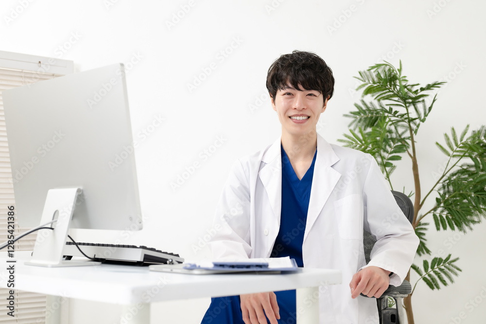 Obraz premium 男性医師