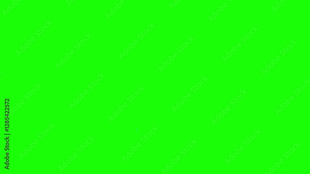 Sweat droplets emoji animated on a green screen