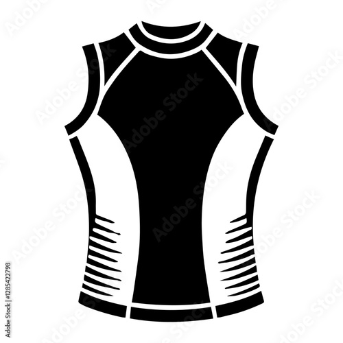 Simple Vector Icon of a rush guard – Logo Design Illustration