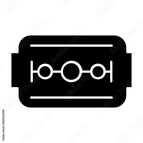 barbershop razor blade icon