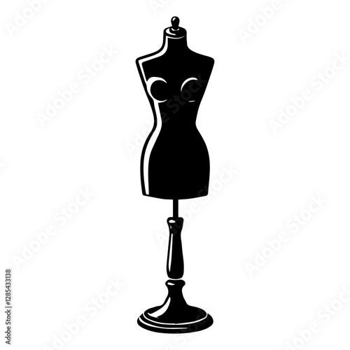 Simple Vector Icon of a  Mannequins or dress forms – Logo Design Illustration