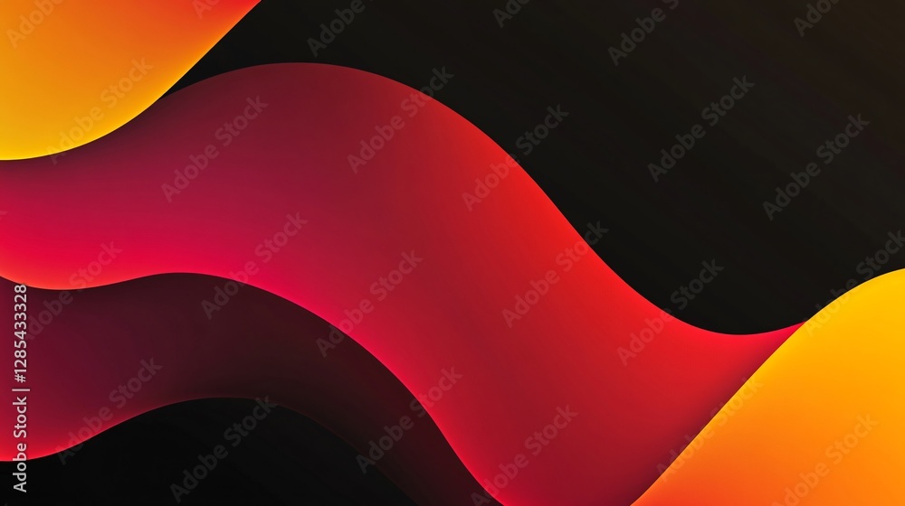 Naklejka premium Abstract vector background with red and yellow gradient colors