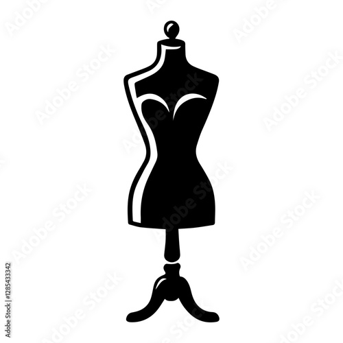 Simple Vector Icon of a  Mannequins or dress forms – Logo Design Illustration