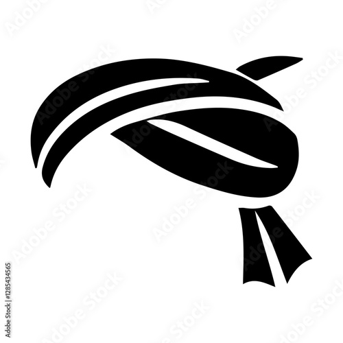 Simple Vector Icon of a Gele – Logo Design Illustration