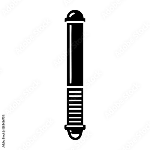 Simple Vector Icon of a  Police Baton– Logo Design Illustration