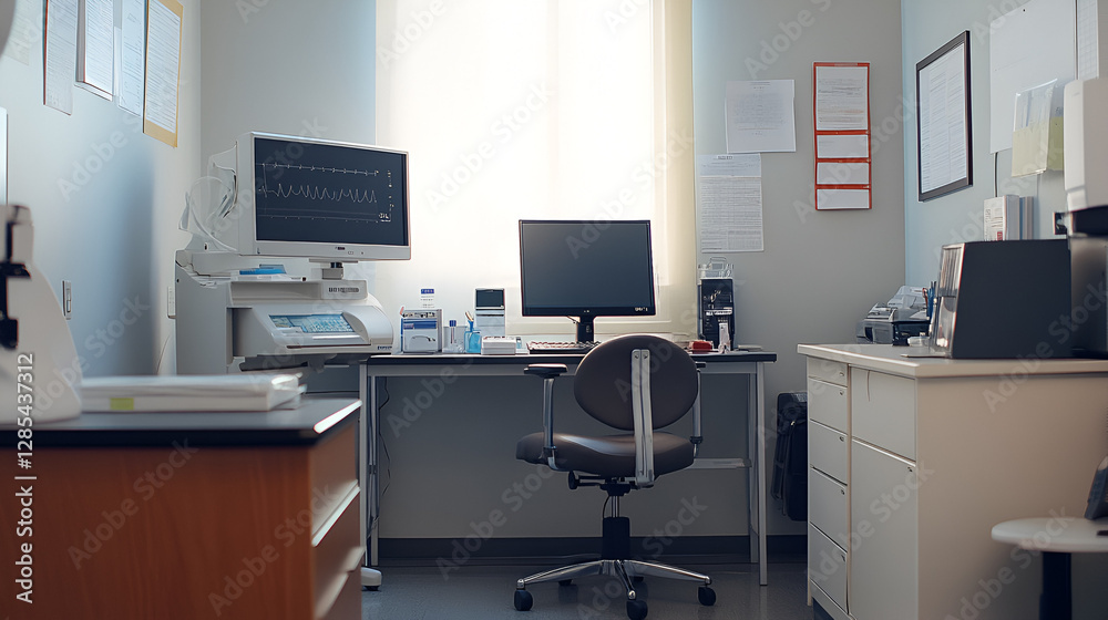 Equipment in a doctors office ai generative Equipment in a doctors office ai generative