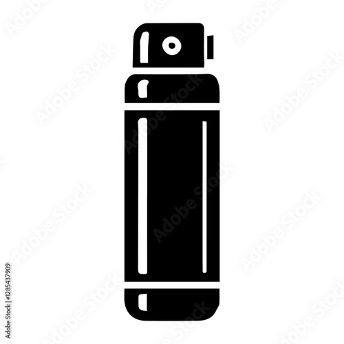 Simple Vector Icon of a Pepper Spray. – Logo Design Illustration