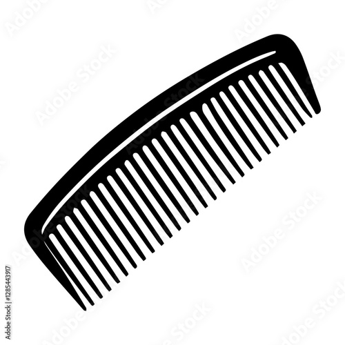 Simple Vector Icon of a Hair combs – Logo Design Illustration