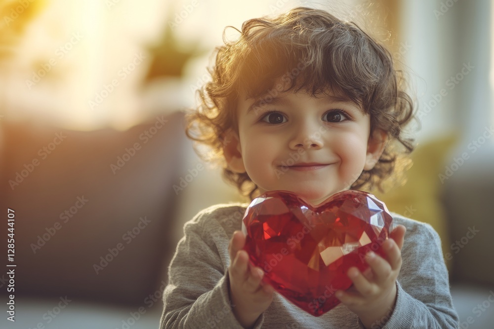 Valentine's day greeting and funny gift. Innocent face cute middle eastern child boy with big diamond heart in hands. Heart-themed toddler happiness. Toddler enjoying love day. Valentine's da. Valentine's day greeting and funny gift. Innocent face cute middle eastern child boy with big diamond heart in hands. Heart-themed toddler happiness. Toddler enjoying love day. Valentine's da.