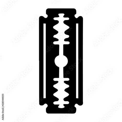 Simple Vector Icon of a  Razors – Logo Design Illustration