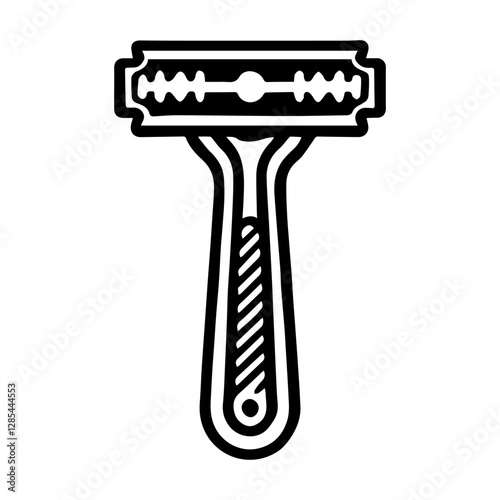 Simple Vector Icon of a  Razors – Logo Design Illustration