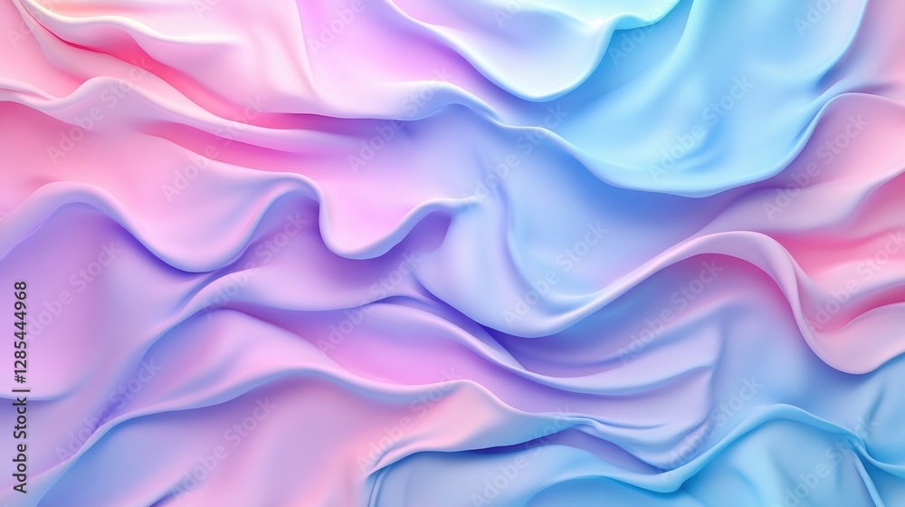 Obraz premium A flowing pastel fabric texture background.
