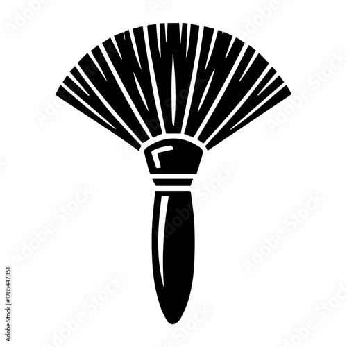 Simple Vector Icon of a Brushes – Logo Design Illustration
