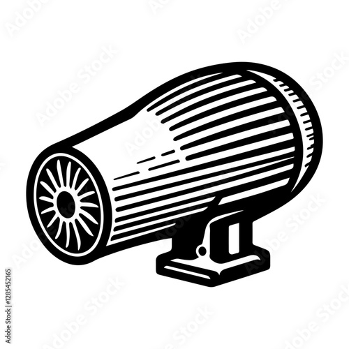Simple Vector Icon of a Blowers – Logo Design Illustration
