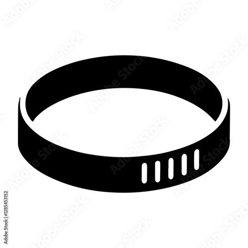 Simple Vector Icon of a Wristbands or Headbands – Logo Design Illustration