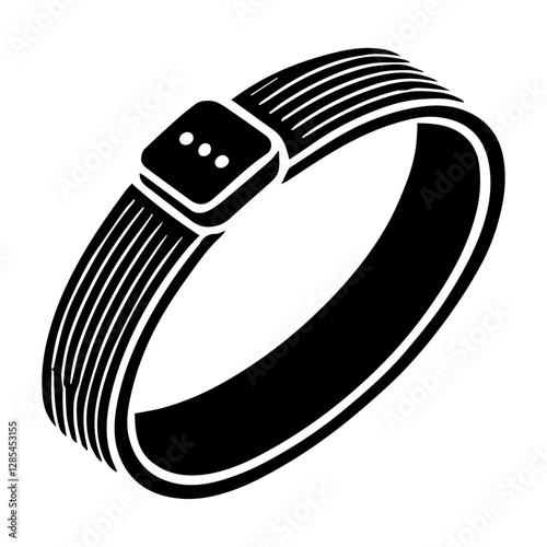 Simple Vector Icon of a Wristbands or Headbands – Logo Design Illustration