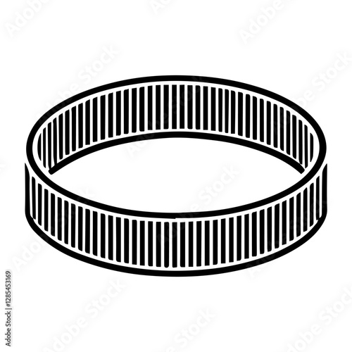 Simple Vector Icon of a Wristbands or Headbands – Logo Design Illustration